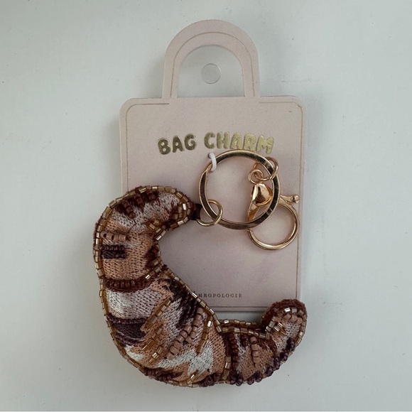 Anthropologie Accessories - NET! Anthropologie Beaded Croissant Bag Charm